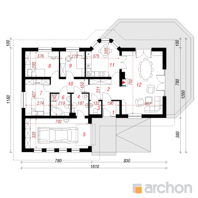 Haus in den Winden