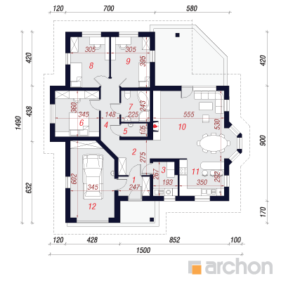 Haus im Rosmarin