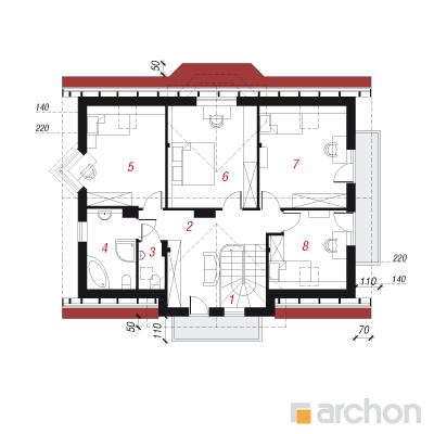 Haus in den Apfelbeeren