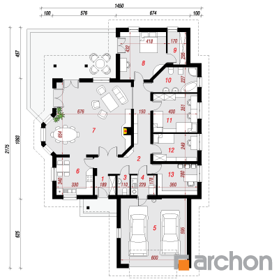 Haus in den Kapuzinerkressen