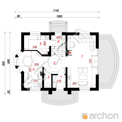 Haus im Koriander