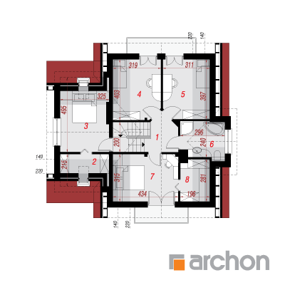 Haus in den Aprikosen