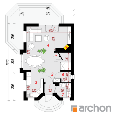 Haus unter den  Antonowka-Apfelbäumen