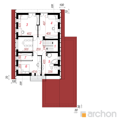 Haus unter dem Kakibaum