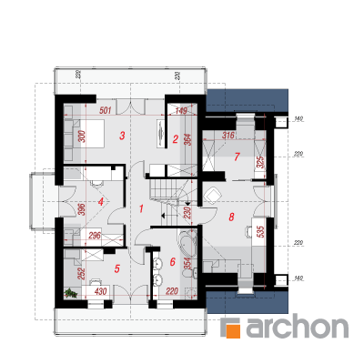 Haus im dem Distelfalter
