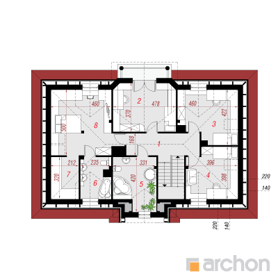 Haus in den Astern (K)