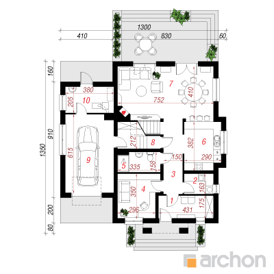 Hause im Eibisch