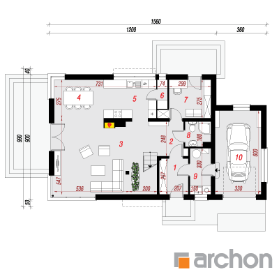 Haus in den Amaryllis 2